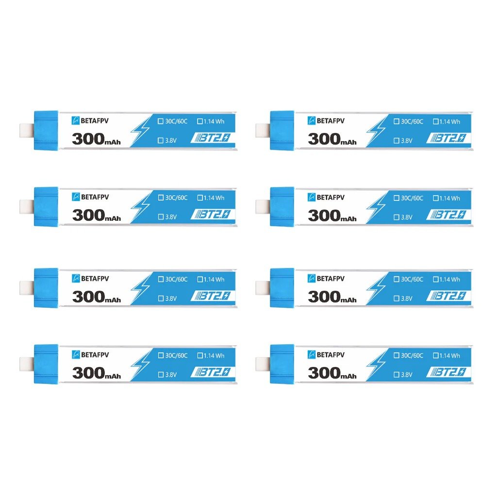 BT2.0 300mAh 1S 30C Battery (8PCS)